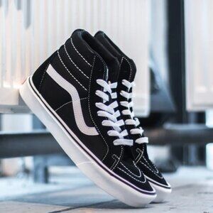Vans Men's SK8-Hi Lite + (Suede/Canvas)Black
